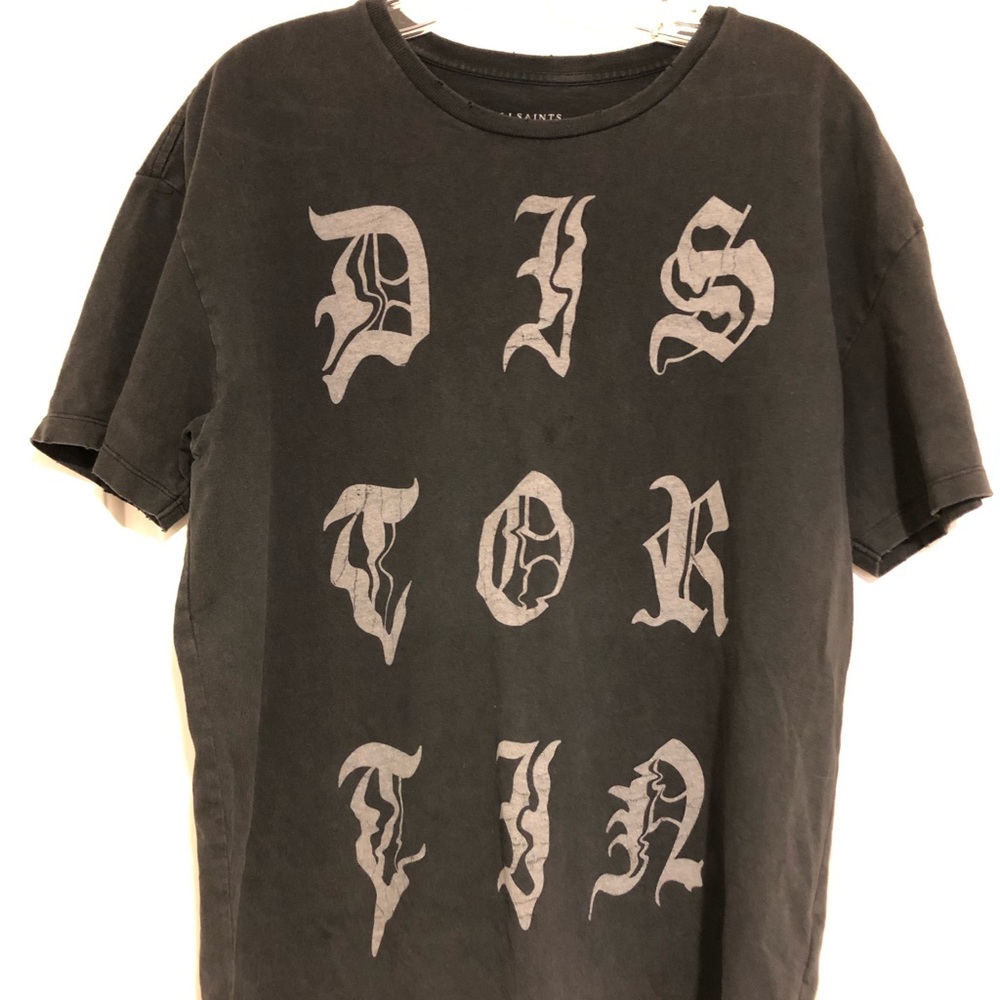 All saints Distortion t-shirt, size medium